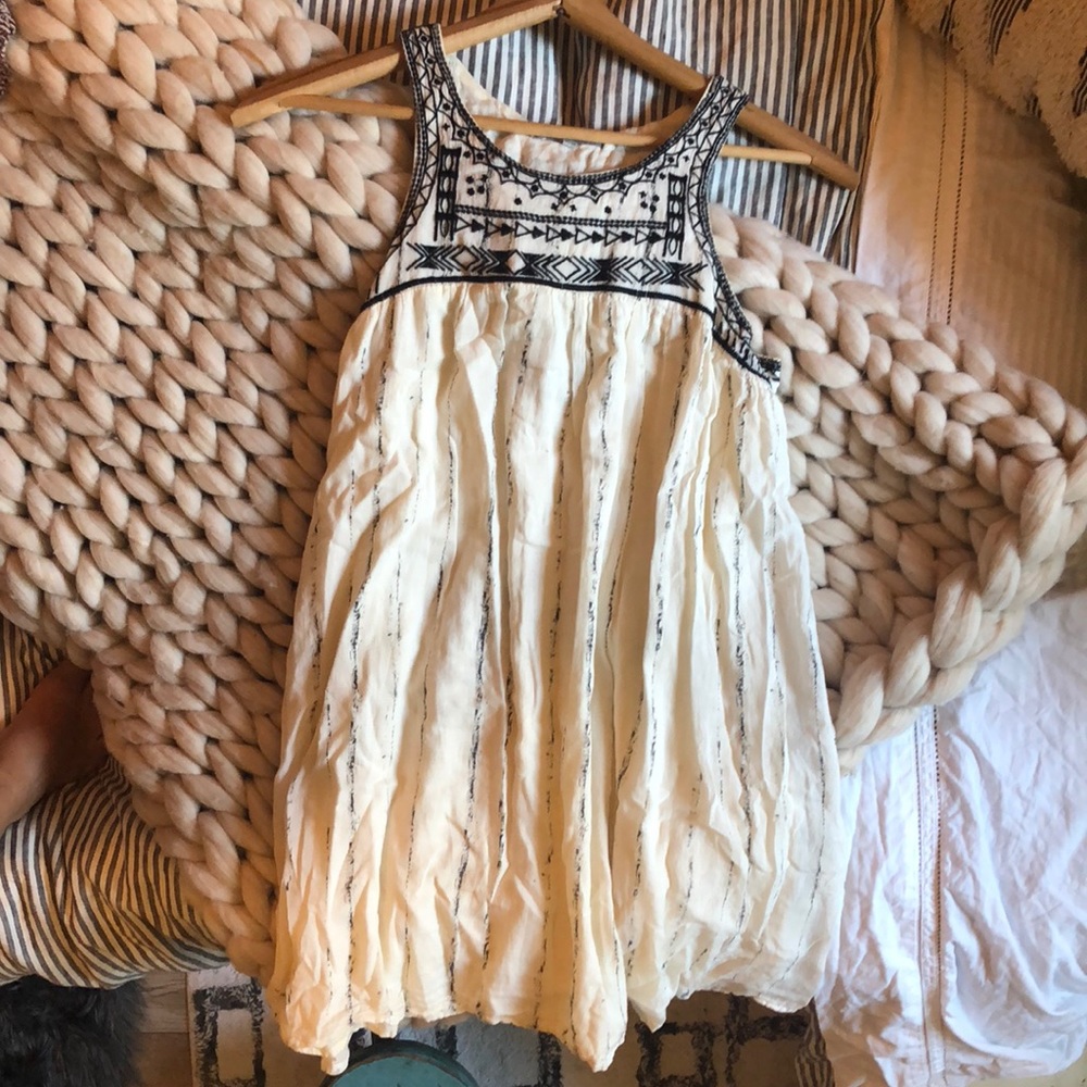 Ivory Tribal Summer Dress